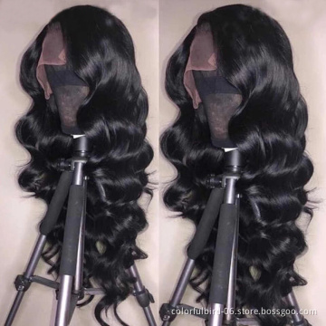 32inch Brazilian hair 13x4 HD transparent Lace Front Wig Remy Hair Wigs For Women loose wave human hair wigs